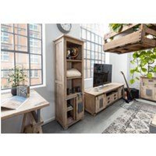 Bibliothèque 60x45 Manguier Laqué Blanchi Railway 304