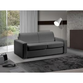 Canapé Lit 2-3 Places Master Convertible Express 120 Cm Polyuréthane Gris Graphite Matelas 18 Cm Inclus