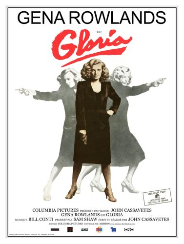 Gloria - Véritable Affiche De Cinéma Pliée - Format 120x160 Cm - De John Cassavetes Avec Gena Rowlands, Buck Henry, Julie Carmen - 1980 Réédition 2012