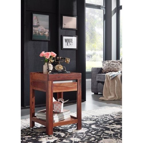 Table D'appoint 40x40 Palissandre Laqué Noble Unique Sydney 136