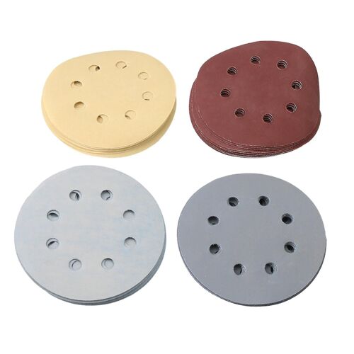 50pcs 5 pouces 8 trous 1500 / 2000 / 3000 / 5000 / 7000 Grit Sanding Disc Sandpaper Kit de papier de verre