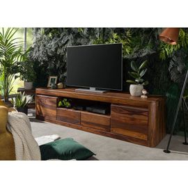 Meuble Tv 200x45 Palissandre Ciré Noisette Toronto 251