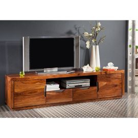 Meuble Tv 200x45 Palissandre Laqué Noisette Duke 123