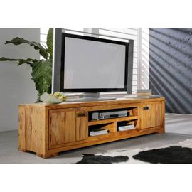 Meuble Tv 180x47 Palissandre Huilé Brun Nature Brown 856