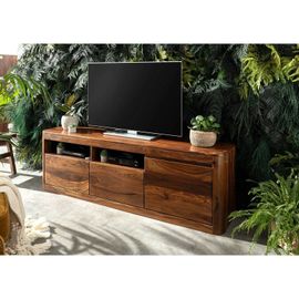 Meuble Tv 178x40 Palissandre Ciré Noisette Toronto 220