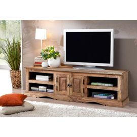 Meuble Tv 150x45 Palissandre Huilé Gris Taupe Leeds 48