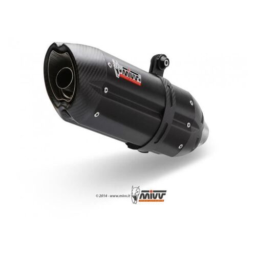 Silencieux Mivv Suono Inox Brossé Noir/Casquette Carbone Honda