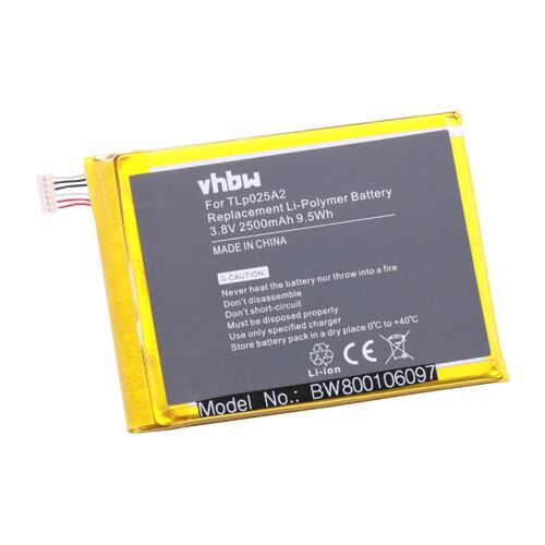 Vhbw Batterie Compatible Avec Alcatel One Touch Pop C9, Ot-6043d, Ot-8008x, Scribe Easy, Scribe Hd Smartphone (2500mah, 3,8v, Li-Polymère)