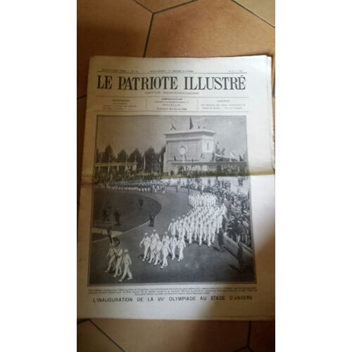 Le Patriote Illustré 34 L'inauguration De La Vii Olympiade Au Stade D'anvers