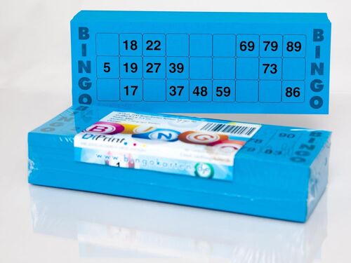 200 grande cartes de bingo pour personnes âgées 15 en 90 chiffres (21 x 7,5 cm)