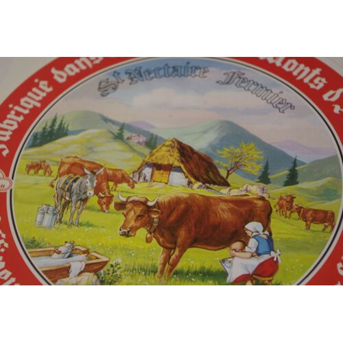 Lot Etiquettes Fromages Saint Nectaire Le Coq + Saint Nectaire Fermier Auvergne Aubiere 63