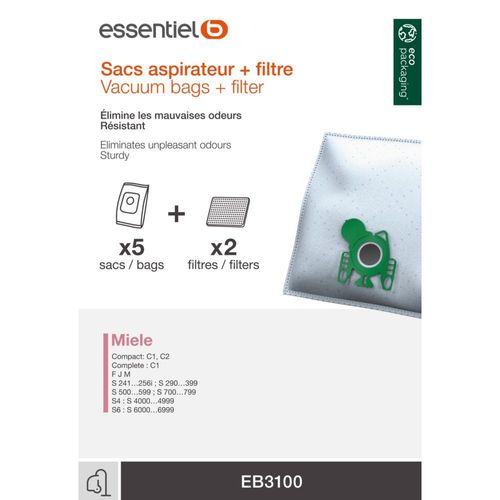 Sac aspirateur ESSENTIELB EB3100