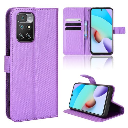 Coque Xiaomi Redmi 10,Etui Pour Xiaomi Redmi 10,Coque En Cuir Pour Xiaomi Redmi 10,Convient A Etui La Xiaomi Redmi 10,Violet