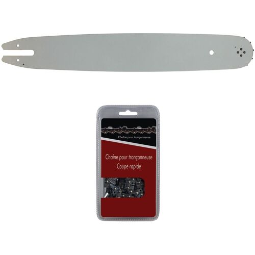 Guide 35 cm (14 pouces) + chaîne 50 maillons - Compatible tronçonneuses STIHL MS 170, 171 et 180