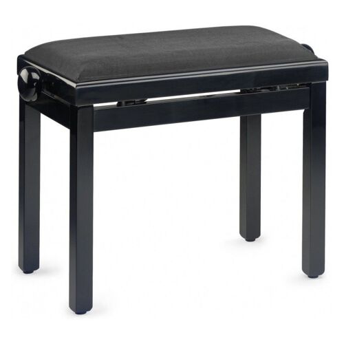 Banquette Piano Stagg Pb39 Noir Brillant Velours Noir