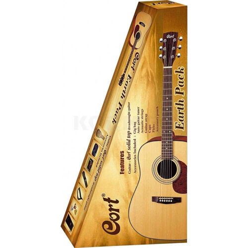 Pack Cort Earth Guitare Acoustique Débutant - Epackop