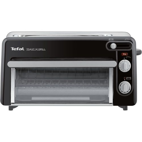 Tefal Toast n' Grill TL 6008 - Four électrique/grille-pain - 1.3 kWatt - noir/aluminium mat