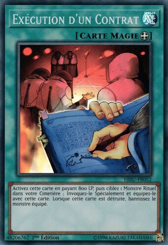 Yu-Gi-Oh! - Hisu-Fr052 - Exécution D'un Contrat - Super Rare