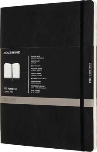 Moleskine Pro Notebook Xl Soft Black