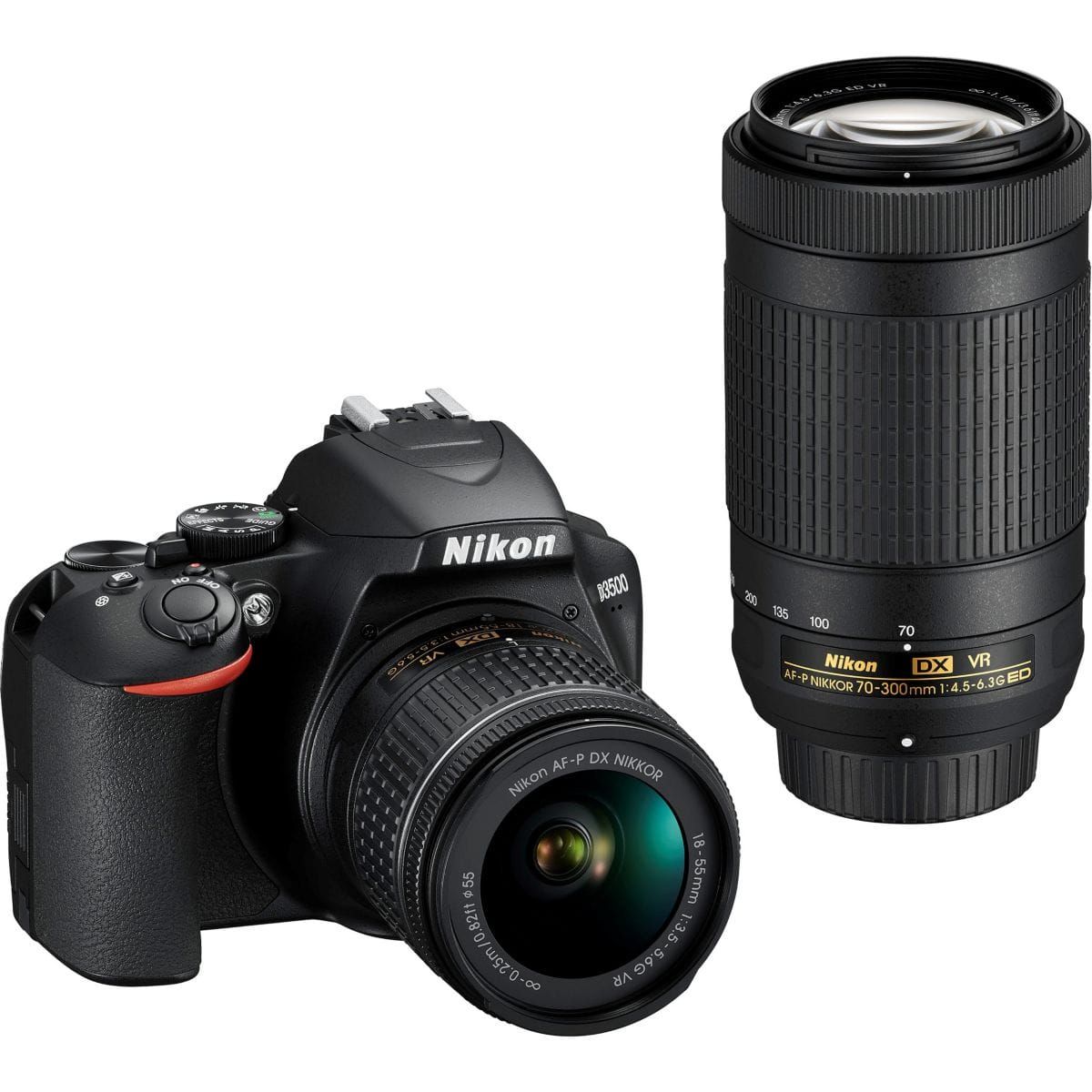 NIKON D5600 + 18-55 VR + 70-300 AF-P VR + Sac + SD 4Go | Rakuten