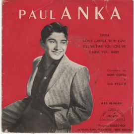 Disque 45 Tours Paul Anka - 1957