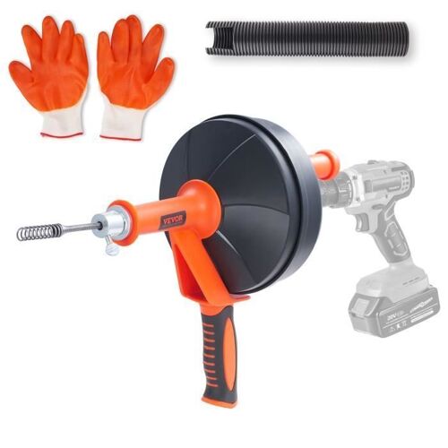 Déboucheur De Canalisation - Vevor - Furet De Plomberie 76,2 Cm Évier Wc À Tambour Axe Pour Perceuse