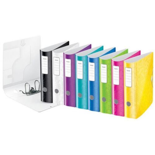 Leitz Classeur Active Wow, 180 Degr's, 80 Mm, Blanc 0,000000 Noir