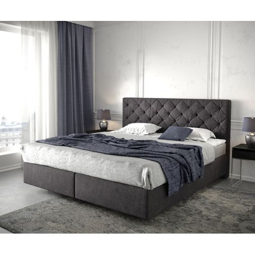 Lit Dream-Great Black 180x200 Cm Avec Matelas Et Surmatelas Lit ? Sommier Tapissier