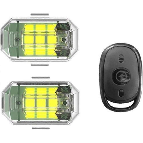 Lampe D'avertissement Anti-Collision De Scooter De Voiture De Voiture De Scooter De Motocyclette De Lampe D'avertissement Anti-Collision De Vélo De Télécommande Sans Fil 1pc