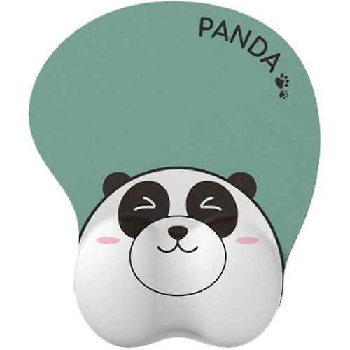 Tapis de souris Cartoon Panda avec support de poignet, base antidérapante, tapis de souris de jeu ergonomique pour le soulagement de la douleur, tapis de souris mignon pour PC, ordinateur portable, bu