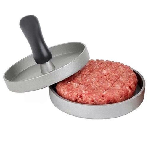 Presse à hamburger antiadhésive Machine à galettes de hamburger en aluminium pour barbecue Presse à hamburger antiadhésive en aluminium
