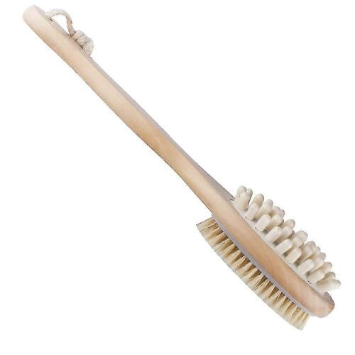 Brosse De Bain En Bois Pour Lave-Dos - Brosse De Bain À Double Massage 