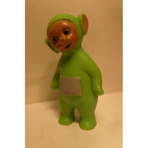 Figurine Vintage Teletubbies Rouge Avec Trottinette - Ancienne En PVC, Occasion