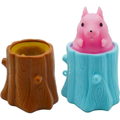 Enfants Adultes Pop Fidget Toys, Squirrel Cup Stress Relief Toy pour l'anxiété Jouets à main, Enfants Squirrel Gifts, Porte-stylo, Fidget Toy Stress Balls et Squeez