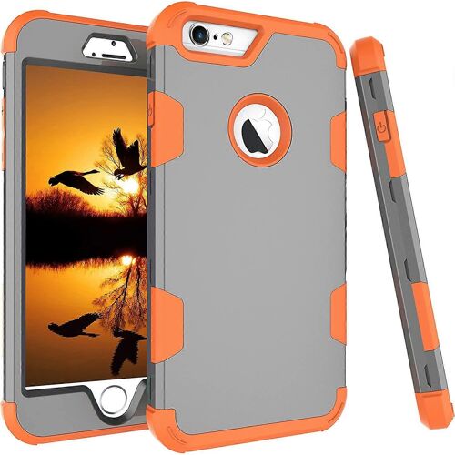 Coque iPhone 6S Plus,Coque iPhone 6 Plus,liangnv Trois couches [antichoc] Hybride robuste Plastique dur + Caoutchouc de silicium souple Housse de protection complète