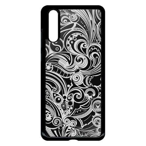 Coque pour huawei p20 - baroque - noir
