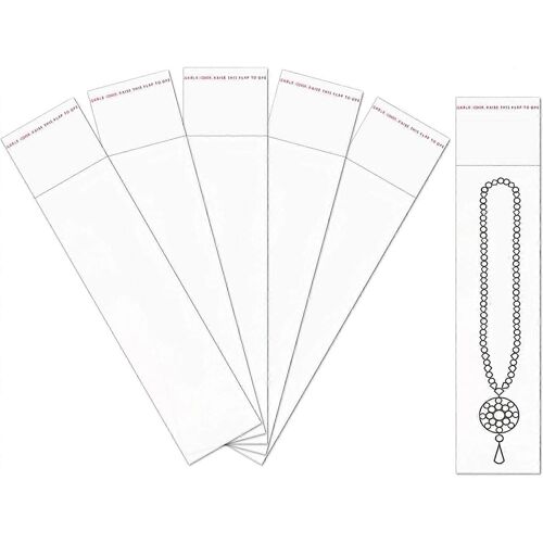 Sacs En Violoncelle Adhésifs Longs 2x8 ""100pcs Sacs Refermables Auto-Scellants Opp Sacs En Cellophane Pour Bougies De Bonbons Bijoux Colliers Collations Noix Stockage