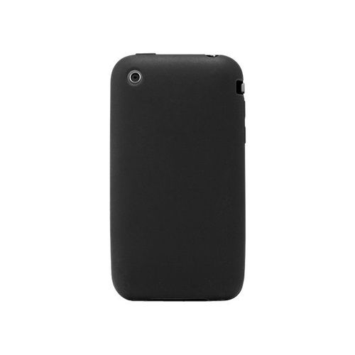 Coque Iphone 3 3s Noir Effet Gel Anti-Chocs Silicone Souple (Tpu)