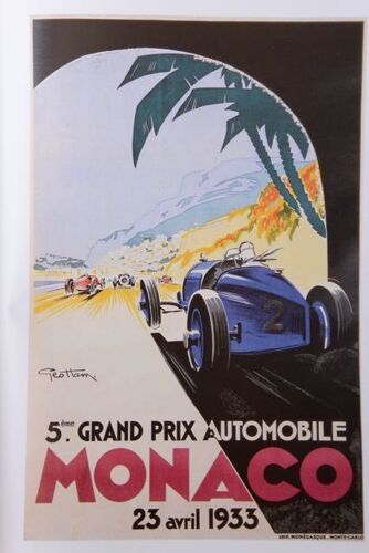 Affiche Monaco 1933