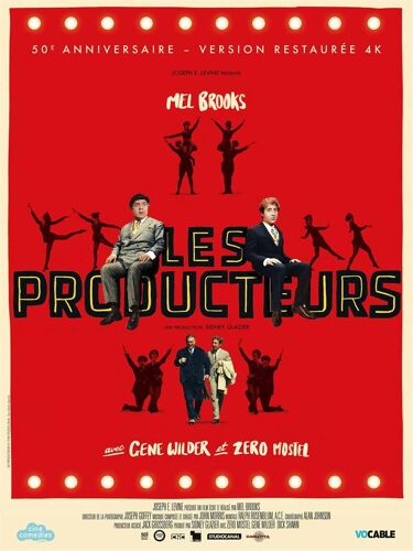 Les Producteurs (The Producers) - Véritable Affiche De Cinéma Pliée - Format 120x160 Cm - De Mel Brooks Avec Zero Mostel, Gene Wilder, Kenneth Mars, Kenneth Mars, Lee Meredith- 1968 Réedition 2018