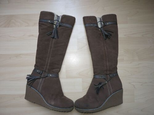 Bottes Femme Daim Fourrées. Taille 36. - 35 2/3