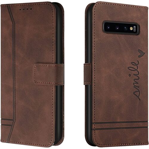 Coque Pour Huawei P10, Portefeuille Housse En Pu Avec Tpu Fermoir Flip Pochette Housse Pour Huawei P10 (Braun)