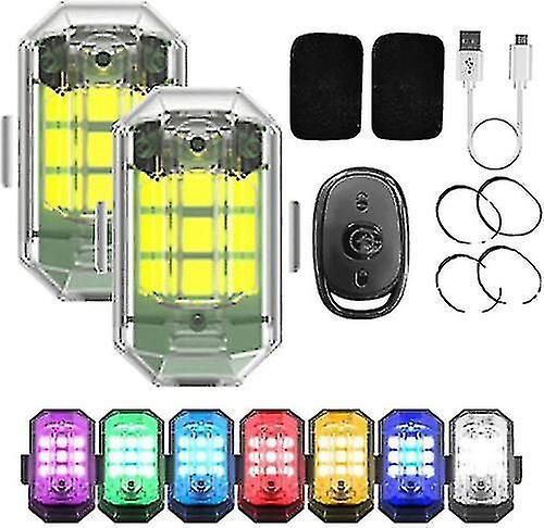 Lumière stroboscopique LED sans fil haute luminosité, 7 couleurs lumières clignotantes rechargeables