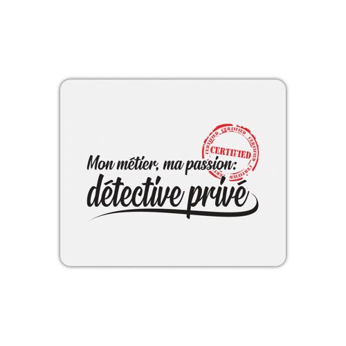 Tapis de souris métier passion détective privé