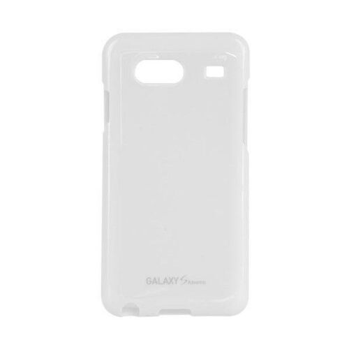 COQUE SAMSUNG GALAXY S ADVANCE BLANC GLOSSY SILICONE SEMI-RIGIDE (TPU)