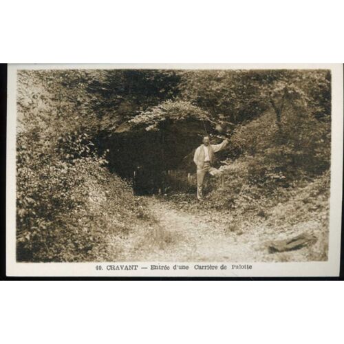 Carte Postale De Cravant (Marne) Entrée D'une Carrière De Palotte