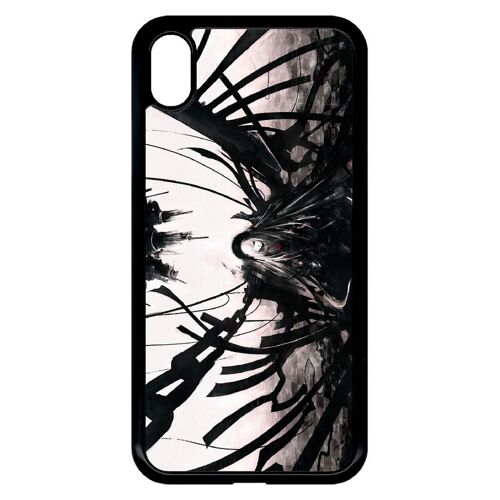 Coque Pour Smartphone - Manga Gothic World - Compatible Avec Apple Iphone Xr - Plastique - Bord Noir