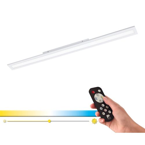 Salobrena Panneau Led Intégré Blanc 119.5x 10cm Cct, Télécommande Incluse
