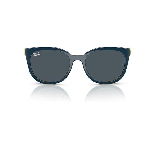 Ray-Ban Rb1631 Clip-On Kids Bio-Based Monture Bleu Foncé Sur Jaune Caoutchouc Verres Gris 45-16