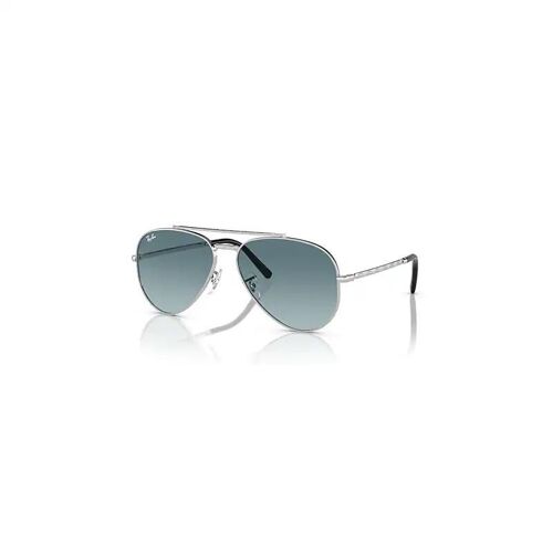 Ray-Ban New Aviator Lunettes De Soleil Monture Argent Verres Bleu 62-14